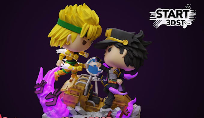 create 3d funko pop style character for 3d printing