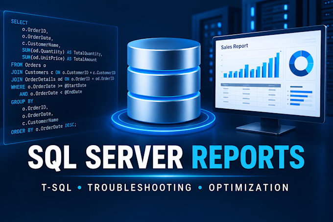 create or optimize your sql server report and database query