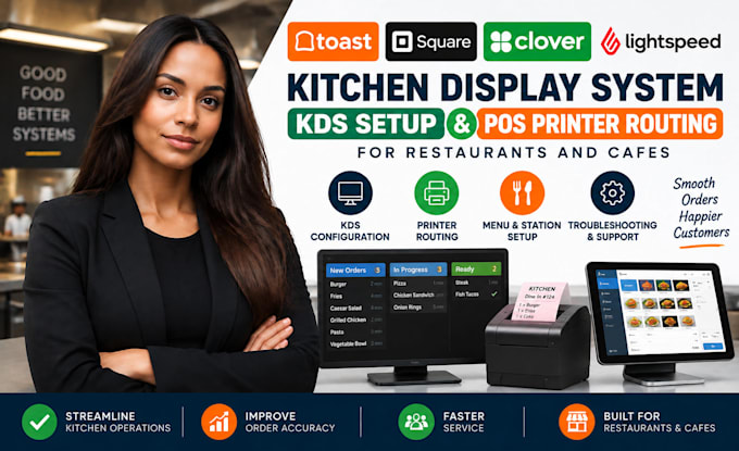kitchen display system kds setup pos printer routing restaurant pos integration