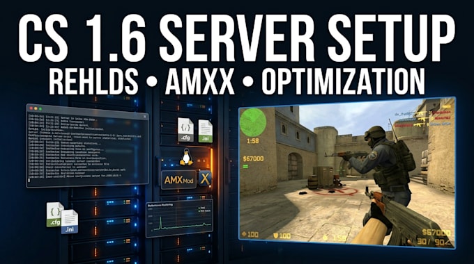setup and optimize your cs 16 server with rehlds and amx mod x