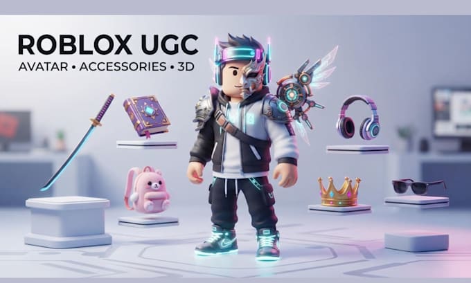 create custom roblox ugc items and avatar accessories