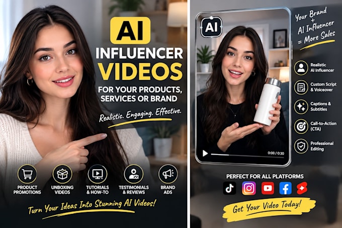 create realistic ai influencer videos