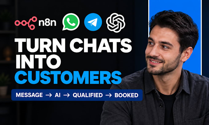 setup n8n ai chatbot whatsapp telegram openai CRM workflow automation API