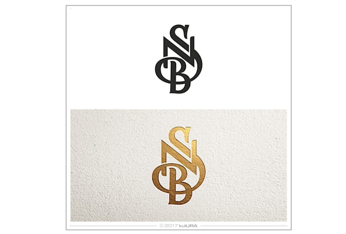 beautiful initials monogram and minimal wedding logo design