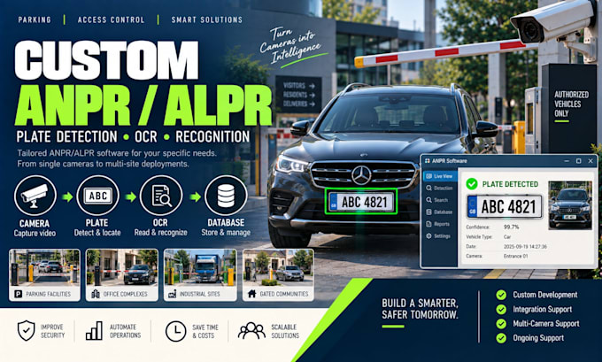build custom anpr alpr license plate detection and recognition software