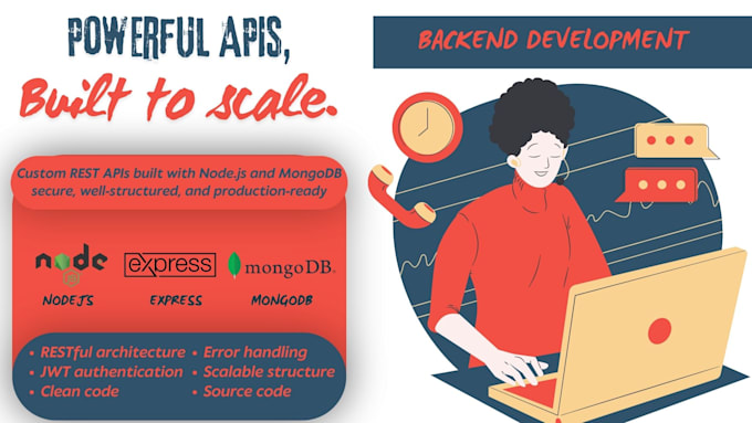 build a rest API backend using nodejs, express and mongodb