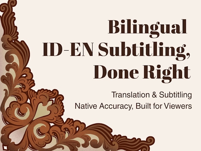create indonesian subtitles for your videos