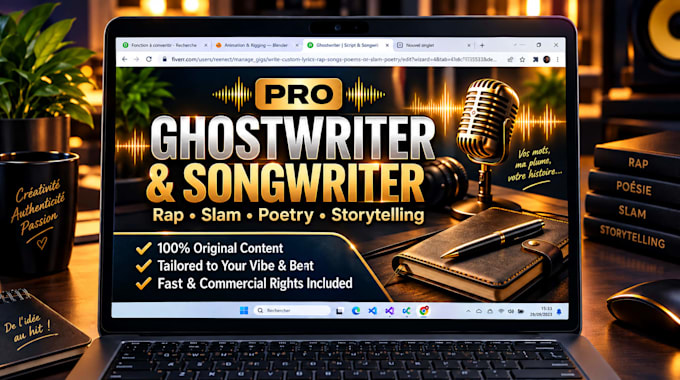 write custom lyrics, rap songs, poems or slam poetry