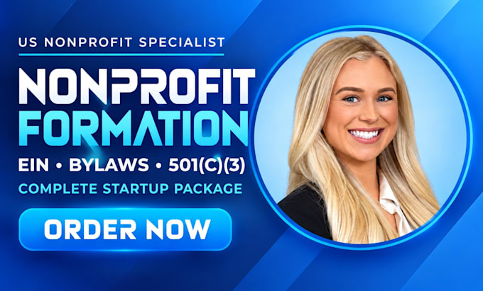complete nonprofit formation, ein, bylaws and 501c3 application