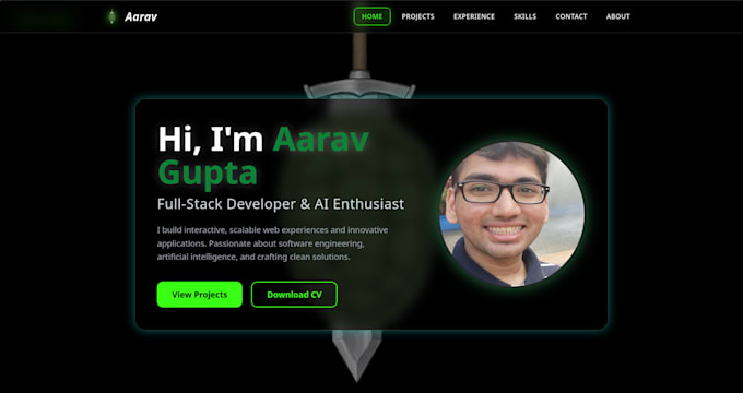 create the frontend of your portfolio