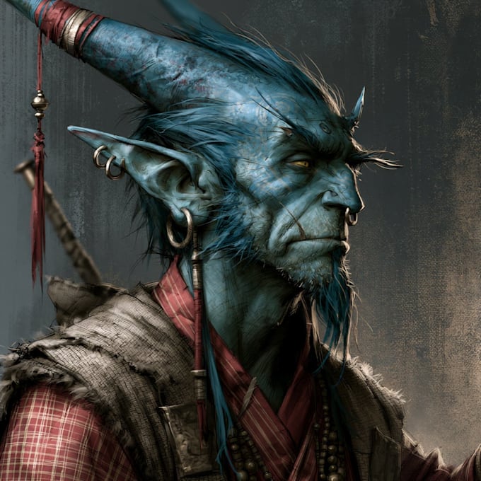 draw fantasy creature, monster and dnd character design