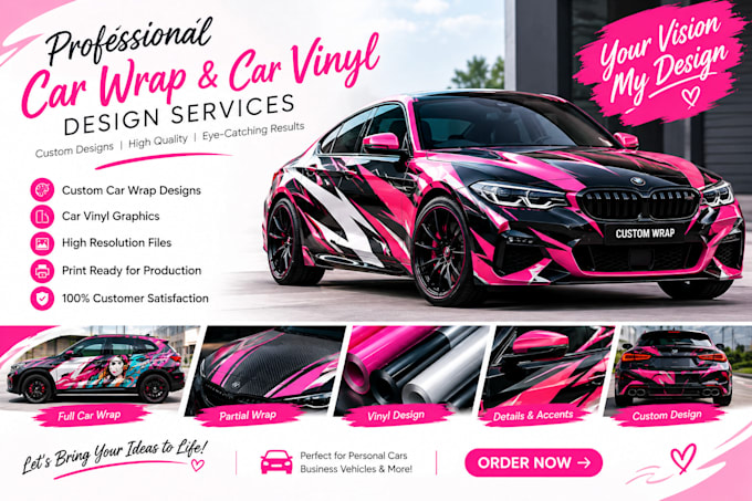 design van wrap, car wrap, and vinyl wrap for any vehicle