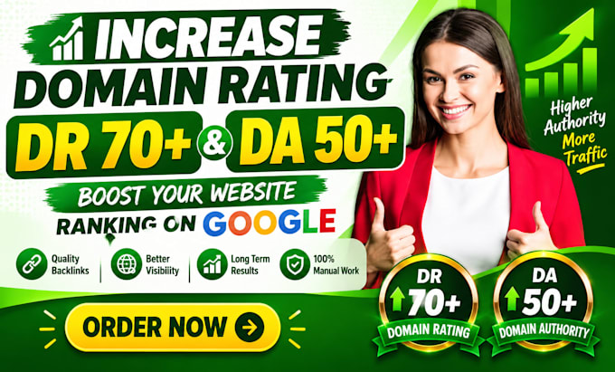 increase DR and da with niche relevant backlinks