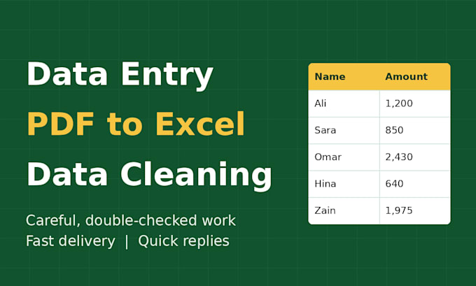 convert PDF and scanned invoices to editable excel sheets