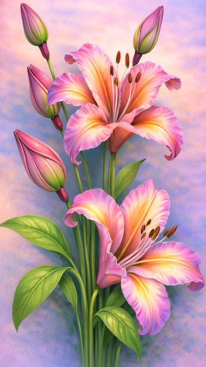 make botanical illustrations for your posters