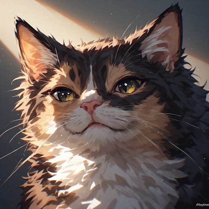 do a custom pet portrait, dog portrait, cat portrait