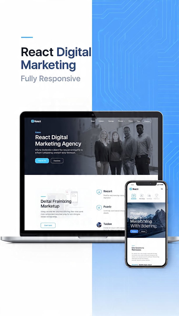 create responsive modern and fast website