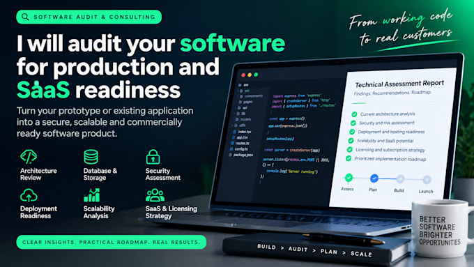 audit your software and create a production readiness roadmap