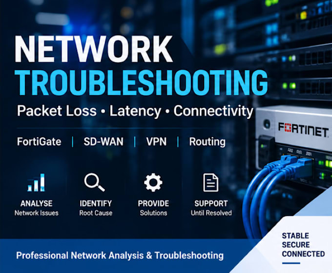 troubleshoot your network, packet loss, latency or connectivity issue