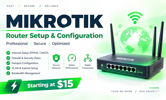 set up mikrotik router and freeradius server for your isp
