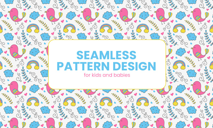 create cute seamless patterns for kids