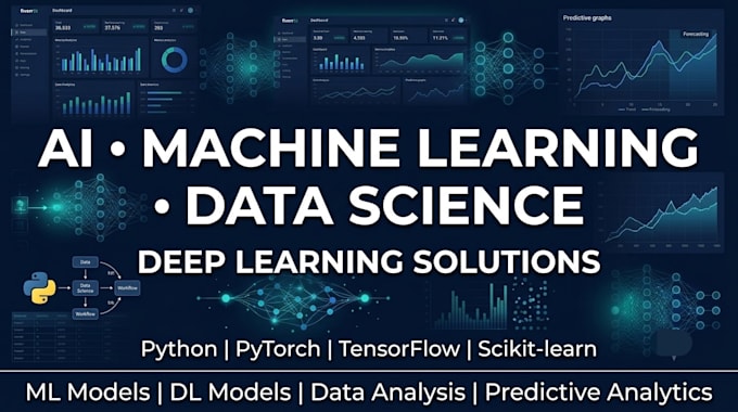 build predictive machine learning, deep learning models and ai solutions