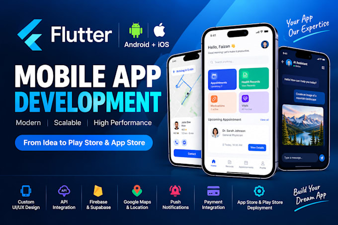 build mobile app development flutter firebase ai app creation