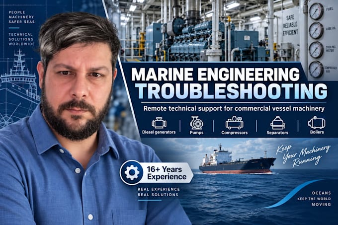 provide marine engineering troubleshooting and support