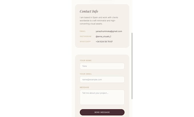 design and code a clean aesthetic website for your brand