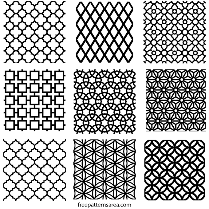 create hand drawn seamless patterns, textile prints and monograms