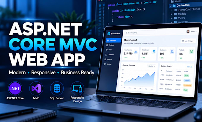 develop asp net core mvc web applications for your business