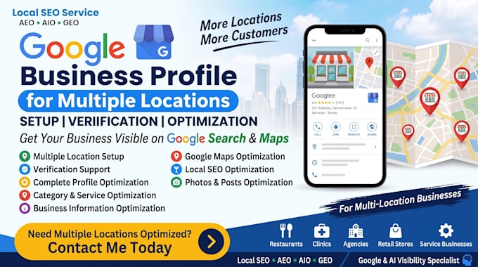 do google business profile optimization and local SEO for multiple locations