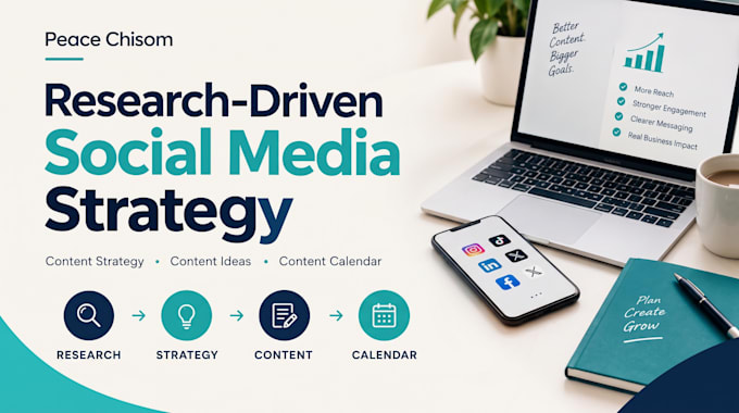 create a social media content strategy and content calendar