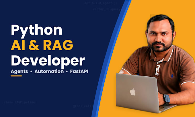 build python ai agents, rag chatbots and automation backends