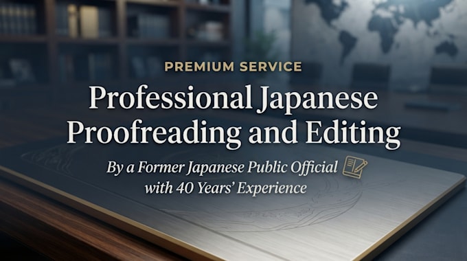 proofread and make your japanese sound natural