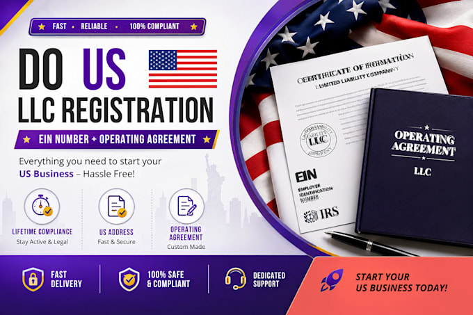 do USA llc formation, registration and ein for non US residents