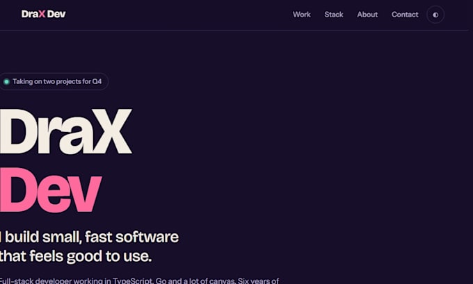 do professional portfolio website