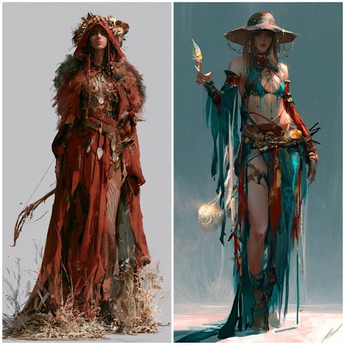 fantasy character art and fantasy character