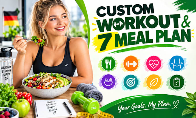 create custom workout meal plan and diet pla as your nutritionist planner