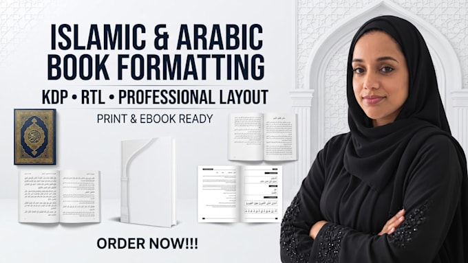 format and design your islamic and arabic book for kdp