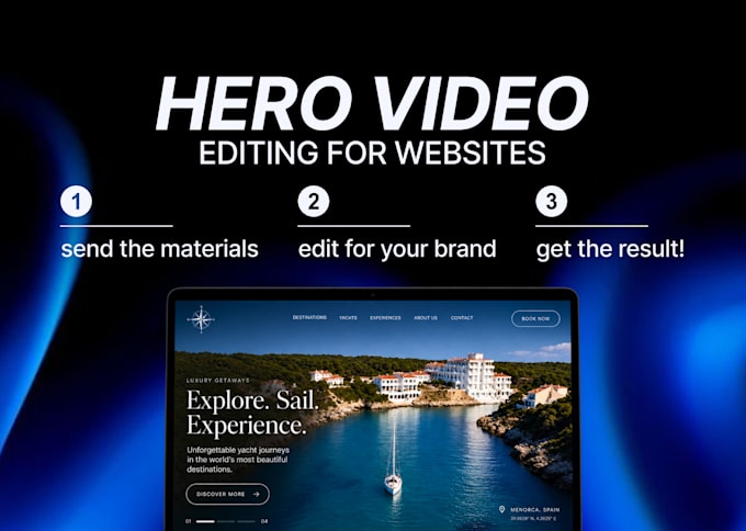 create a professional homepage hero video for your site