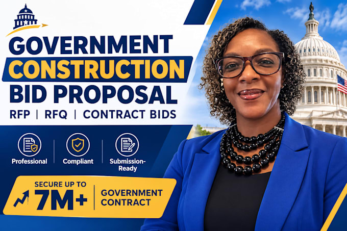 write winning construction bid proposal for government contracts