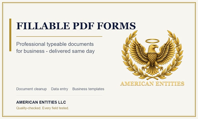 create professional fillable PDF forms for your business