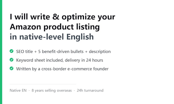 amazon product listing and description writing