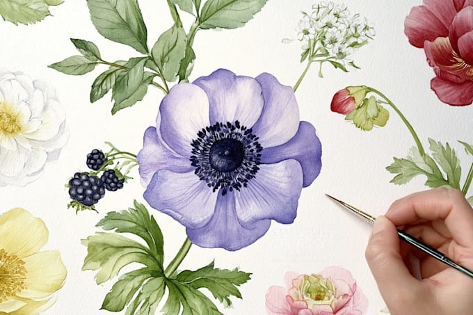 draw exquisite botanical illustrations with organic details