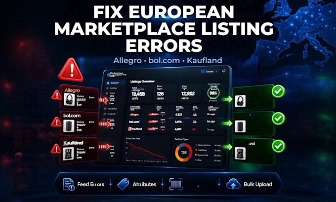 fix allegro bol kaufland product listing errors attributes european feed issues