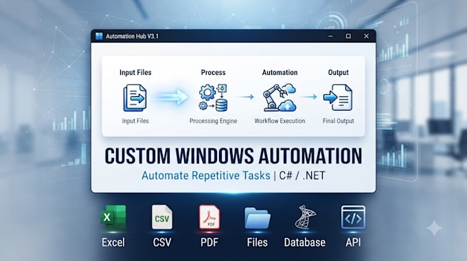 build custom windows apps and automation tools