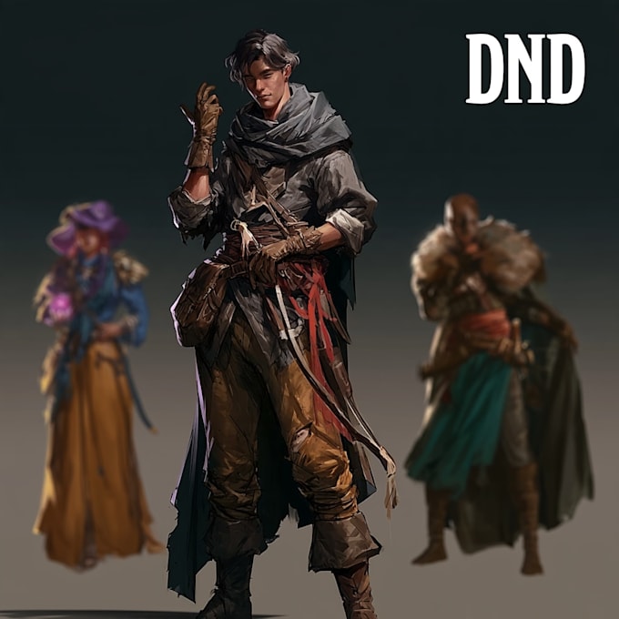 draw your dnd art or ttrpg character design or illustration