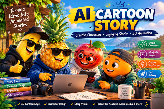 create engaging ai cartoon story videos