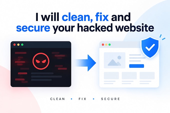 clean, fix and secure your hacked website